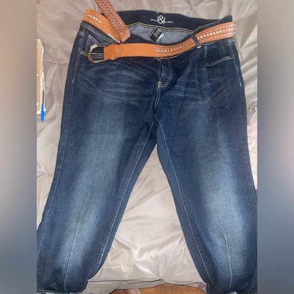 Jean capris with belt size xxl - Picture 1 of 6